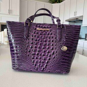 Brahmin Medium Asher Tote in Heroic Purple (NWOT) Designer Purse